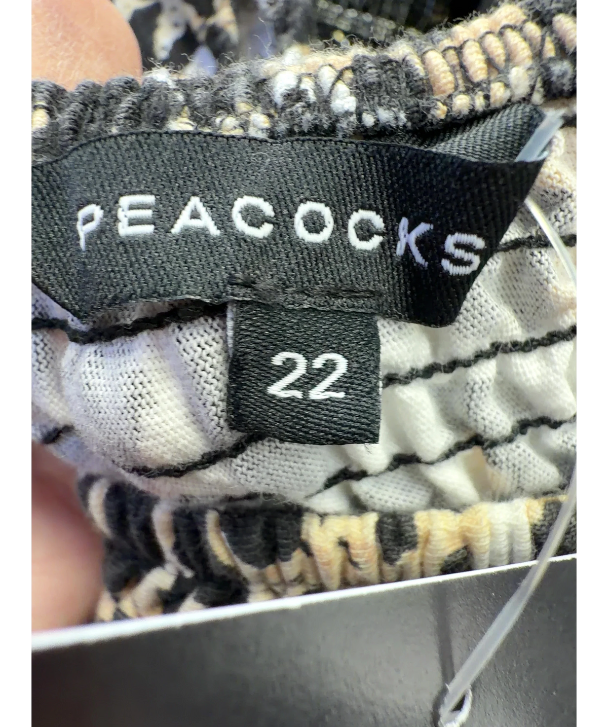 Peacocks Beige Colour, size UK 22 — detail
