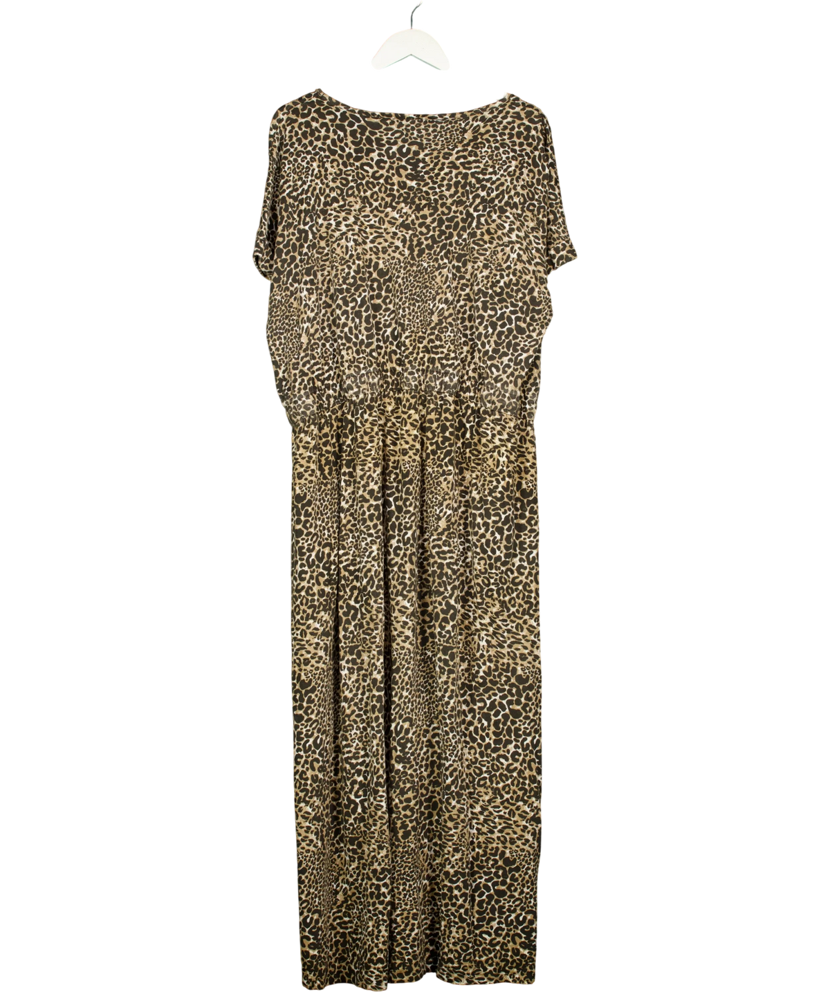 Yours Brown Brown Leopard Maxi Dress, size UK 22 — back