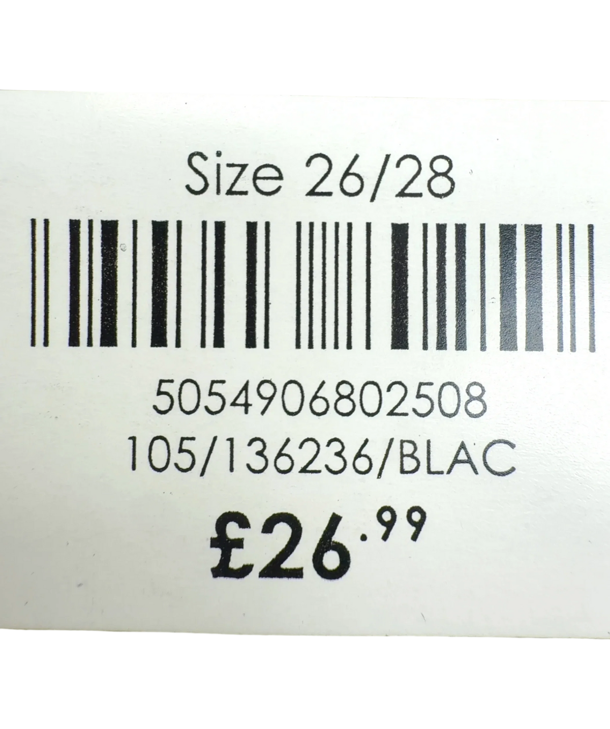 Yours Black Colour, size UK 26-28 — fabric detail