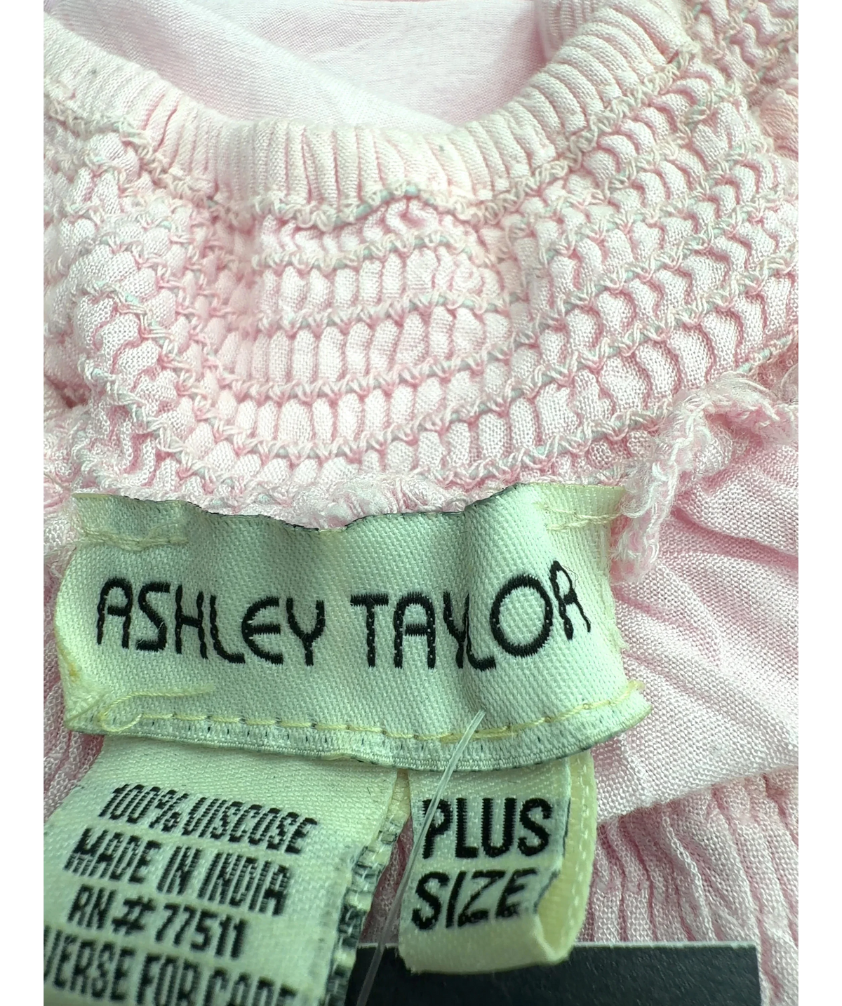 Ashley Taylor Pink ombré pink and blue pineapple-print beach/cover-up dress, size UK XXXL — detail