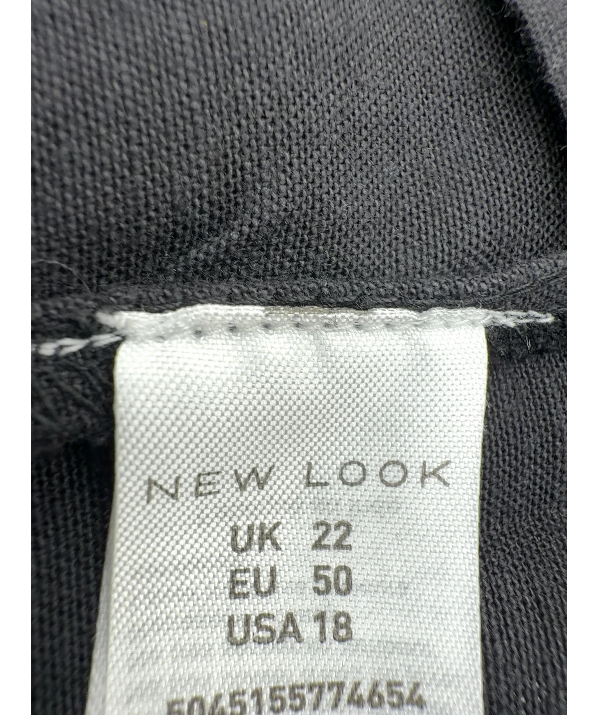 New Look Black Colour, size UK 22 — detail