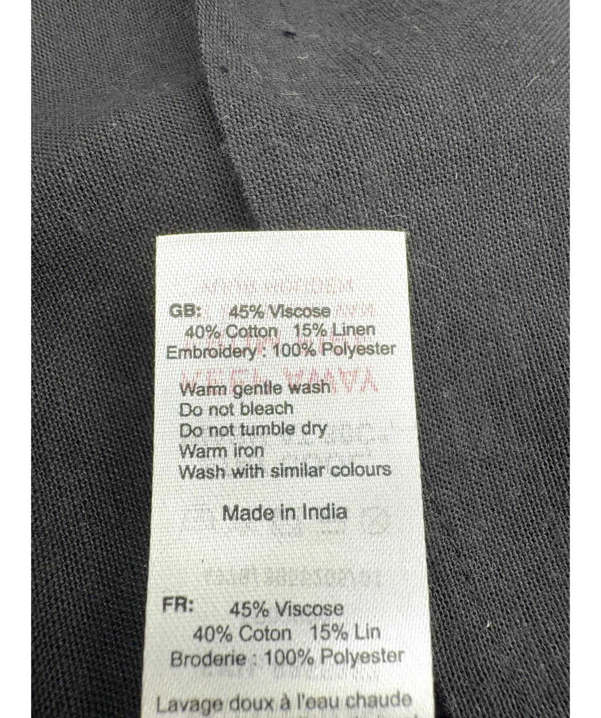 New Look Black Colour, size UK 22 — label