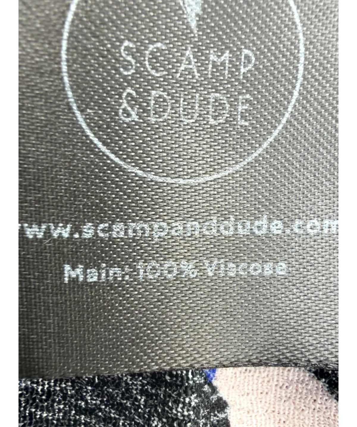 SCAMP & DUDE Blue Milano Leopard Midi Dress, size UK 22 — label