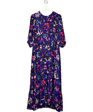 Scamp & Dude Milano Leopard Midi Dress Blue UK 22
