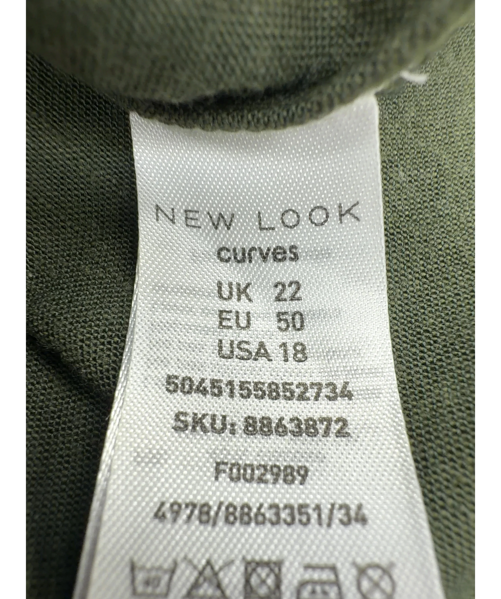 New Look khaki Colour, size UK 22 — care label