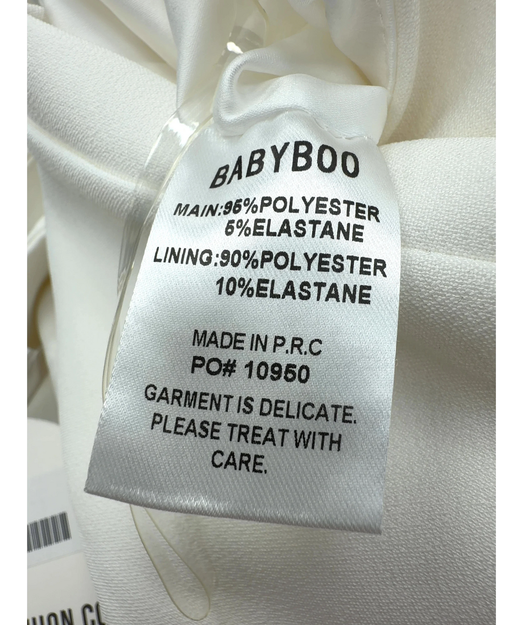 Babyboo Cream Philippa Top and Piper Maxi Skirt, size UK S — label