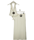 Babyboo Cream Philippa Top and Piper Maxi Skirt, size UK S — front