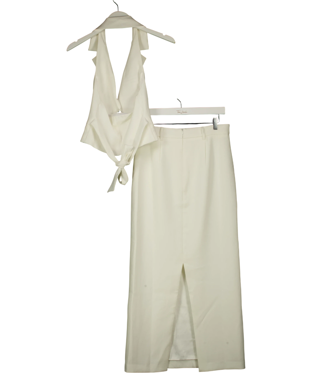 Babyboo Cream Philippa Top and Piper Maxi Skirt, size UK S — back