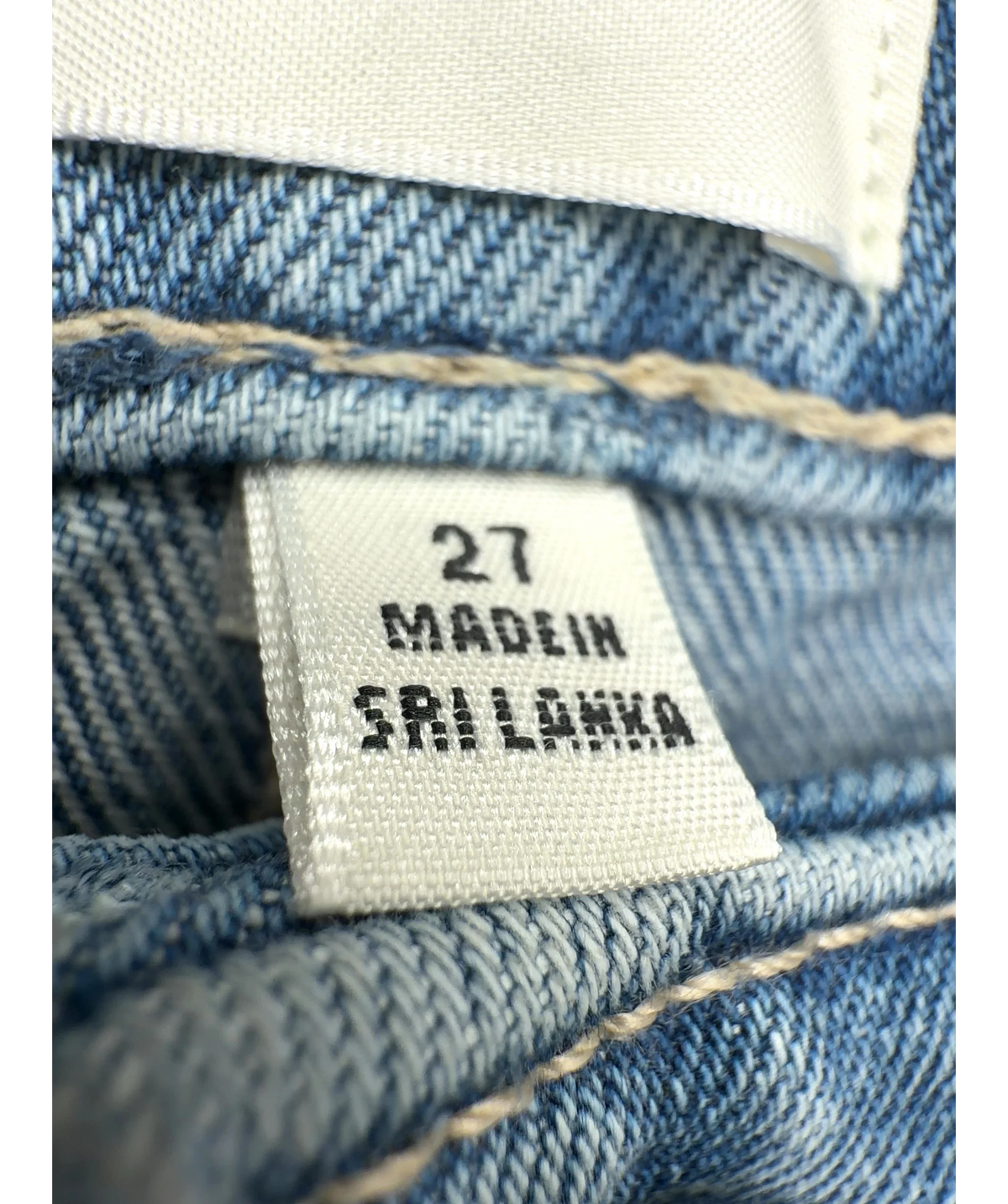 Wilfred Blue Colour, size W27 — care label