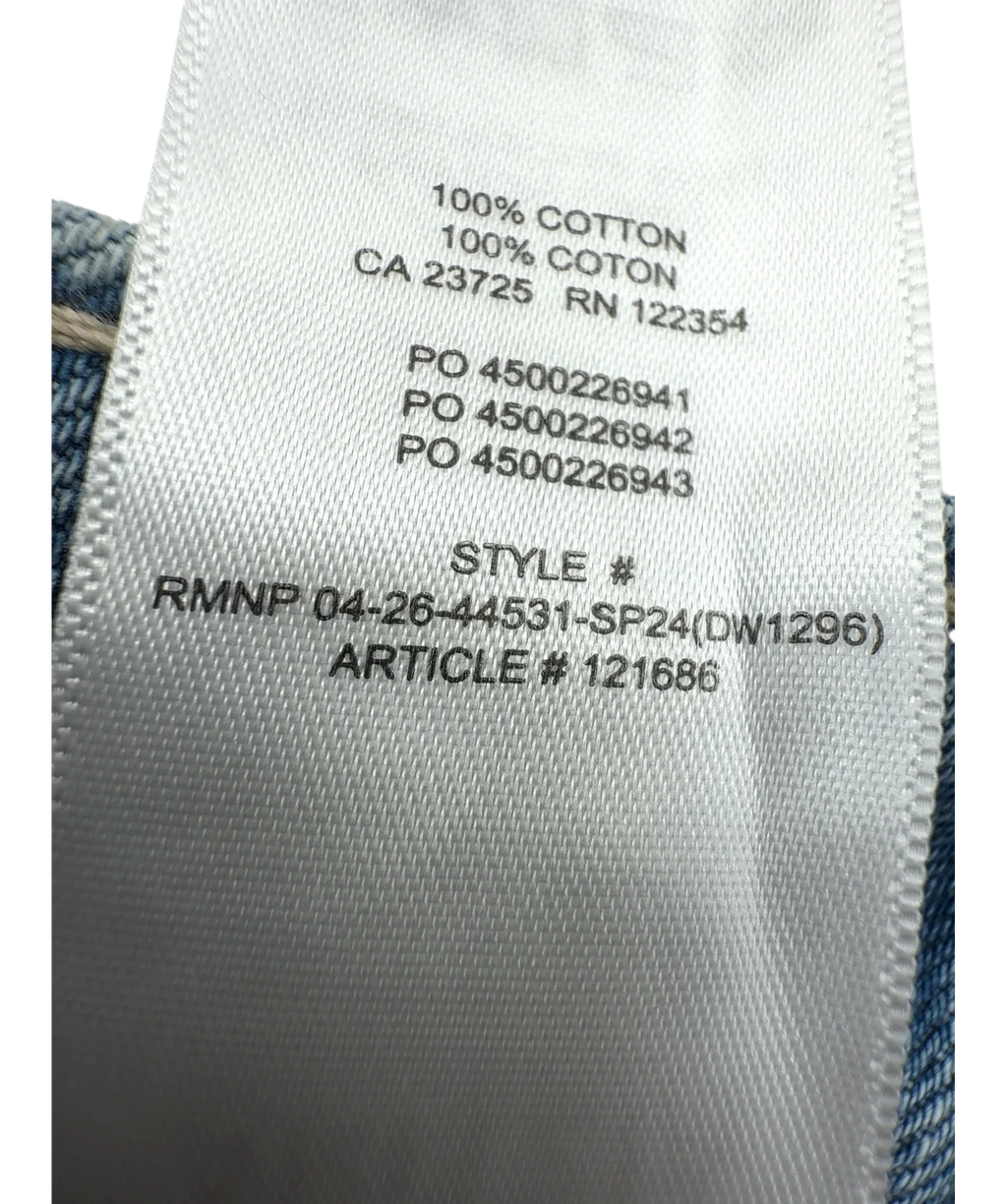 Wilfred Blue Colour, size W27 — fabric detail