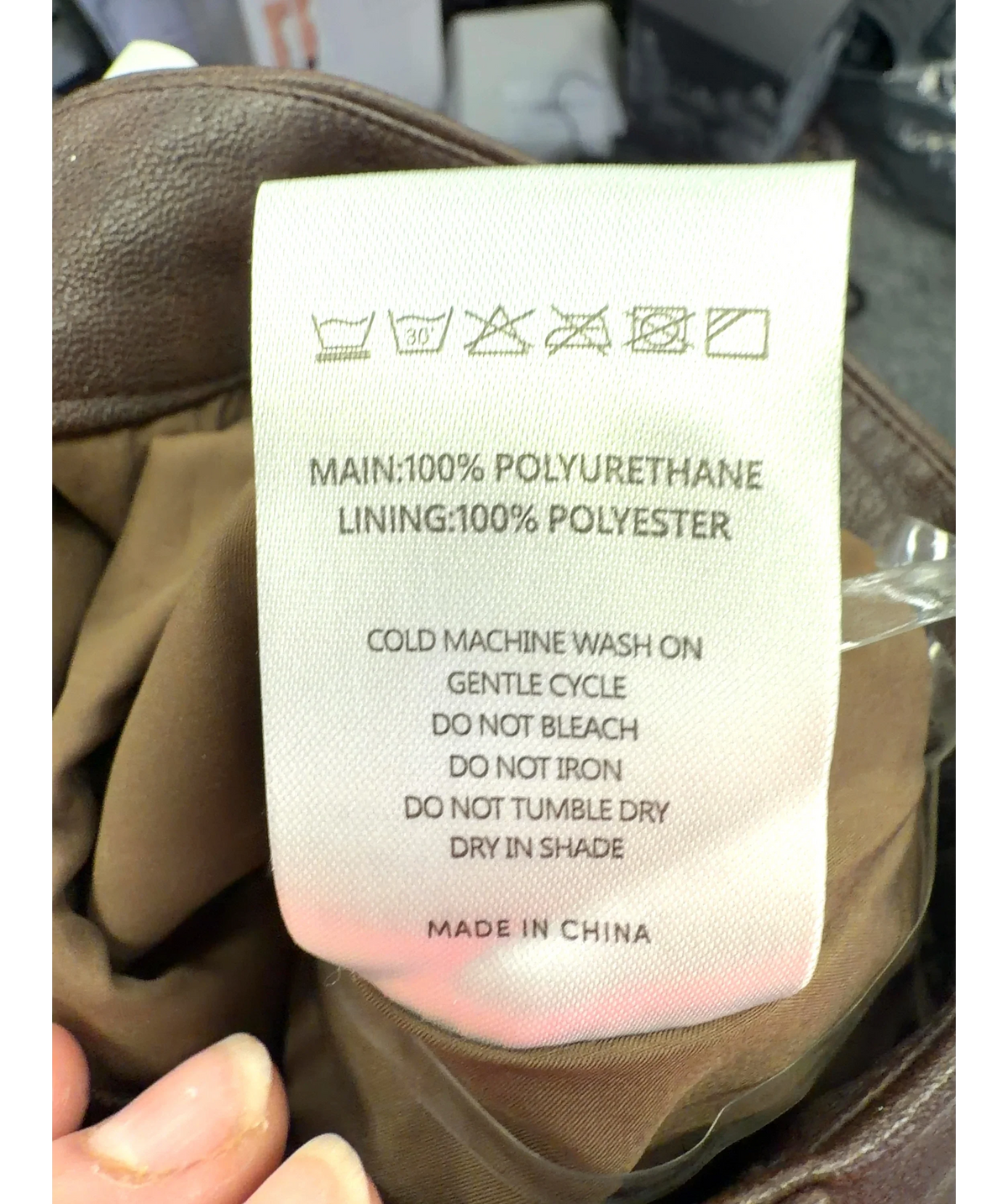 Peppermayo Brown Colour, size UK 8 — label