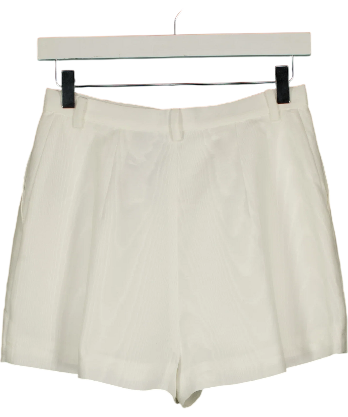 Bardot White Helenia High Waisted Short, size UK 8 — back