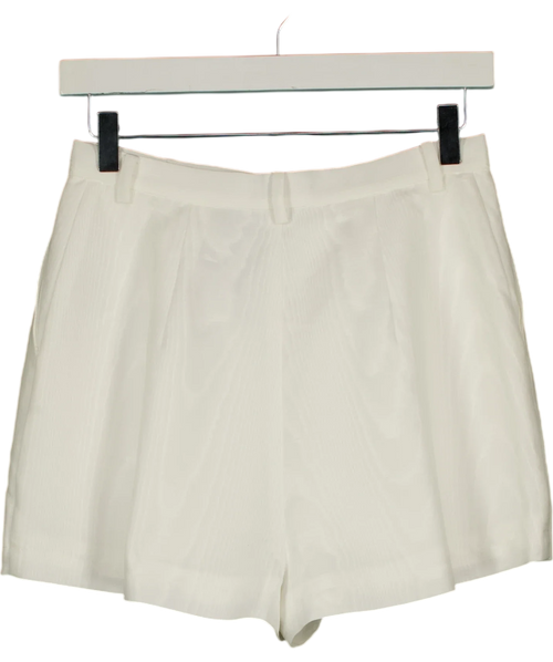 Bardot White Helenia High Waisted Short, size UK 8 — back