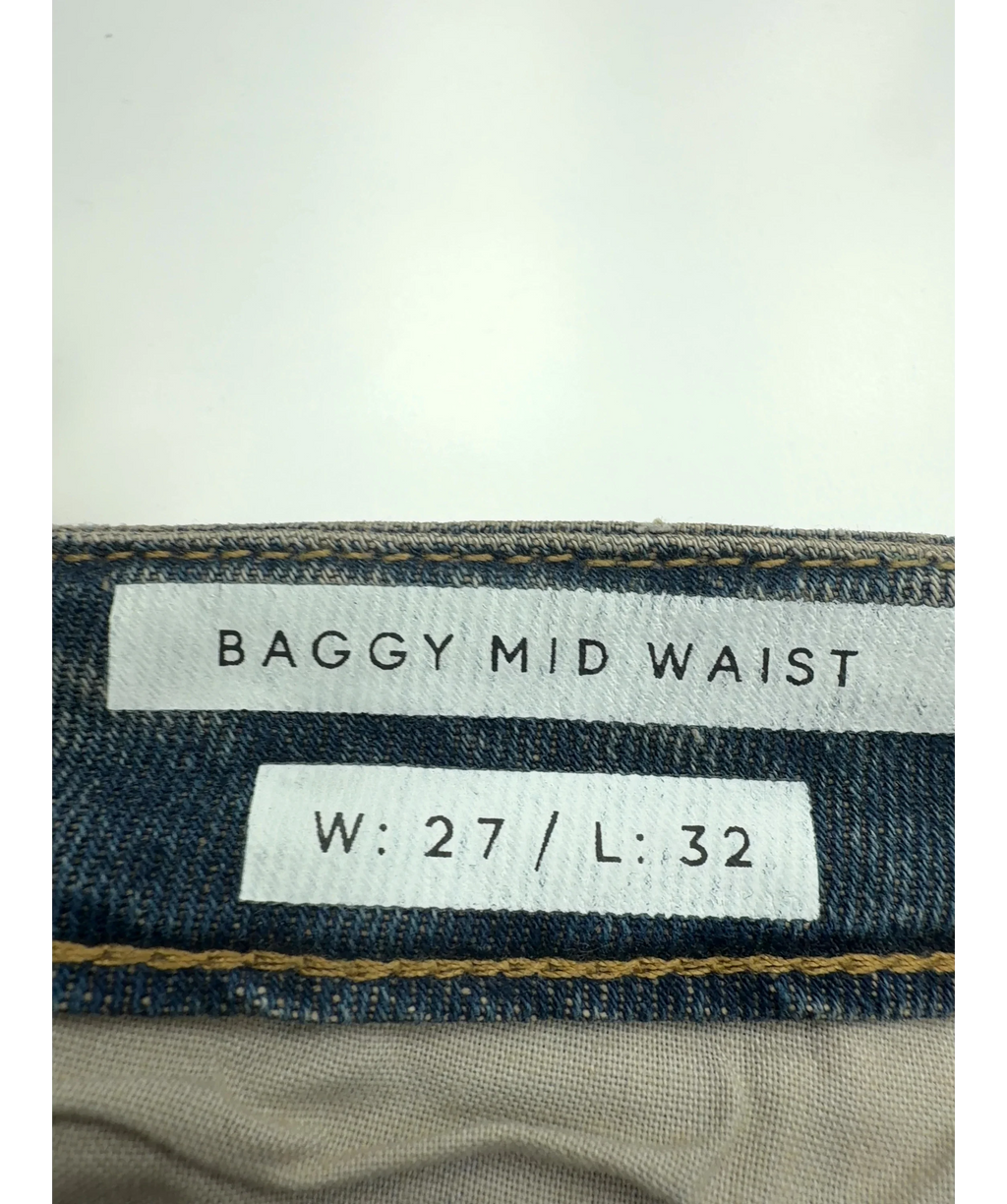 JJXX Blue Erin Baggy Mid-Waist Jeans, size W27 — care label