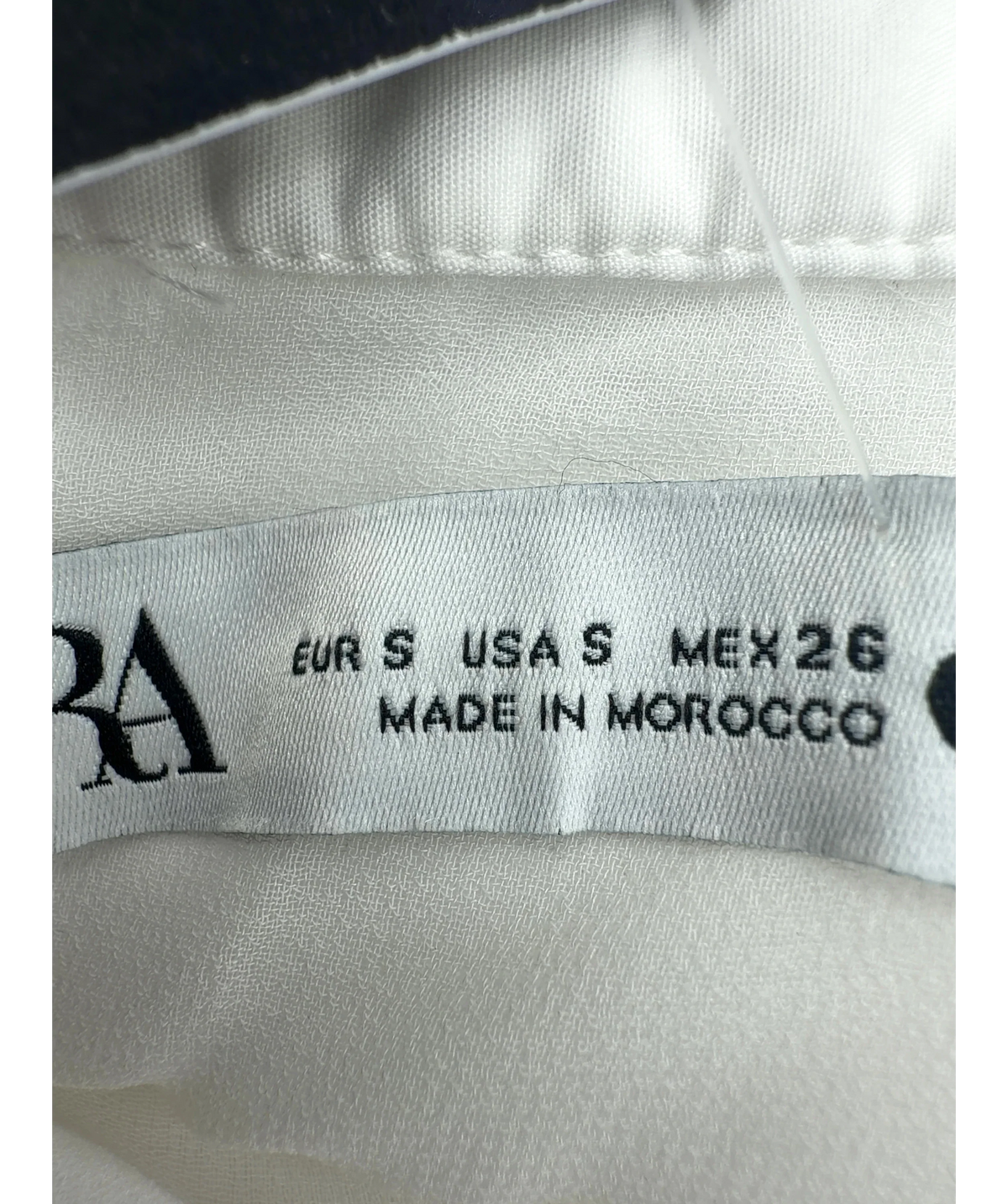 ZARA White Colour, size UK S — care label