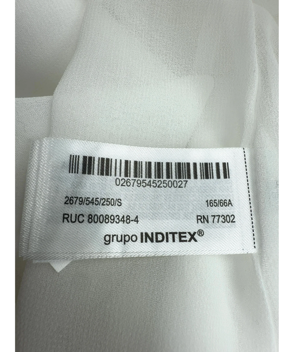 ZARA White Colour, size UK S — fabric detail
