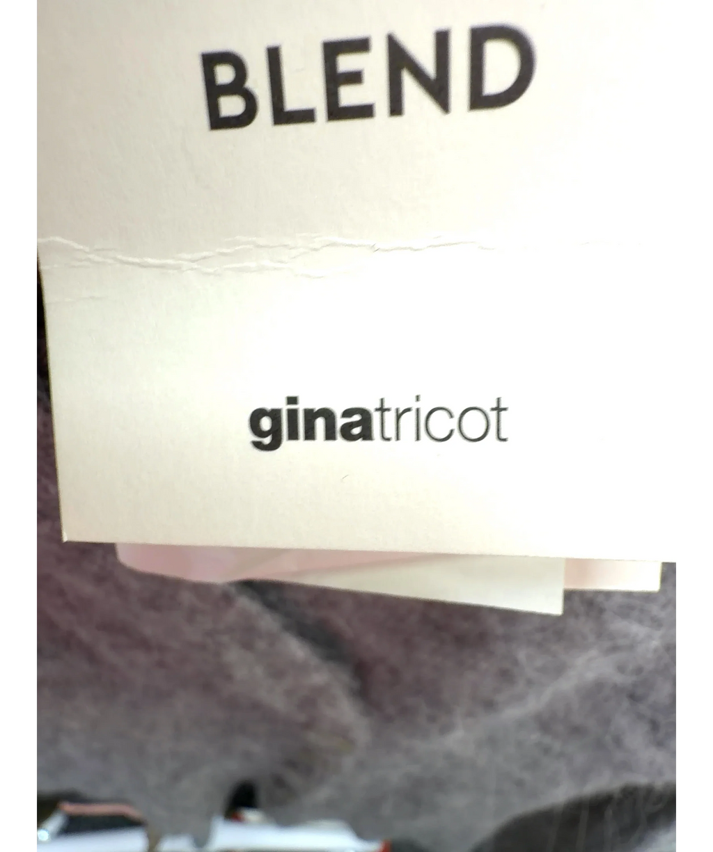 GINA TRICOT Grey Alpaca Blend Knitted Top, size UK S — detail