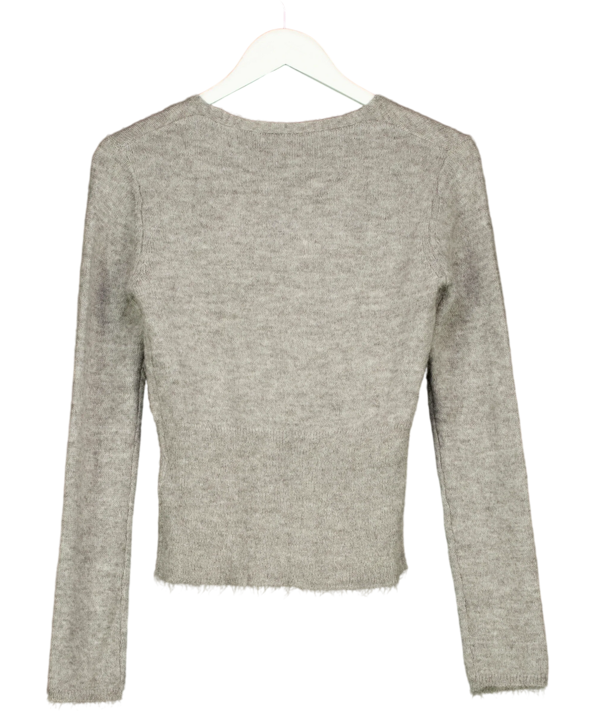 GINA TRICOT Grey Alpaca Blend Knitted Top, size UK S — back