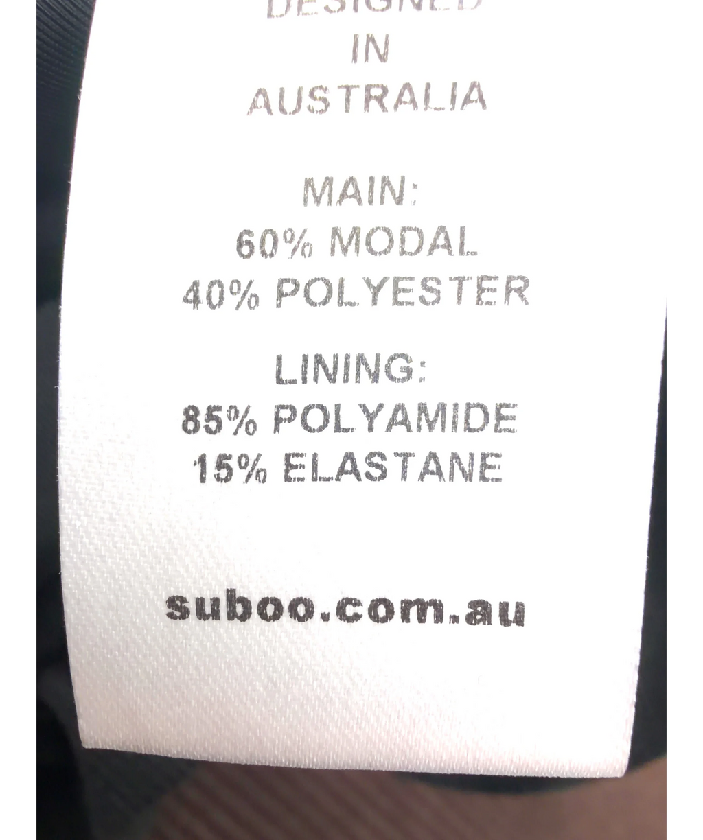 Suboo Black Colour, size UK S — label