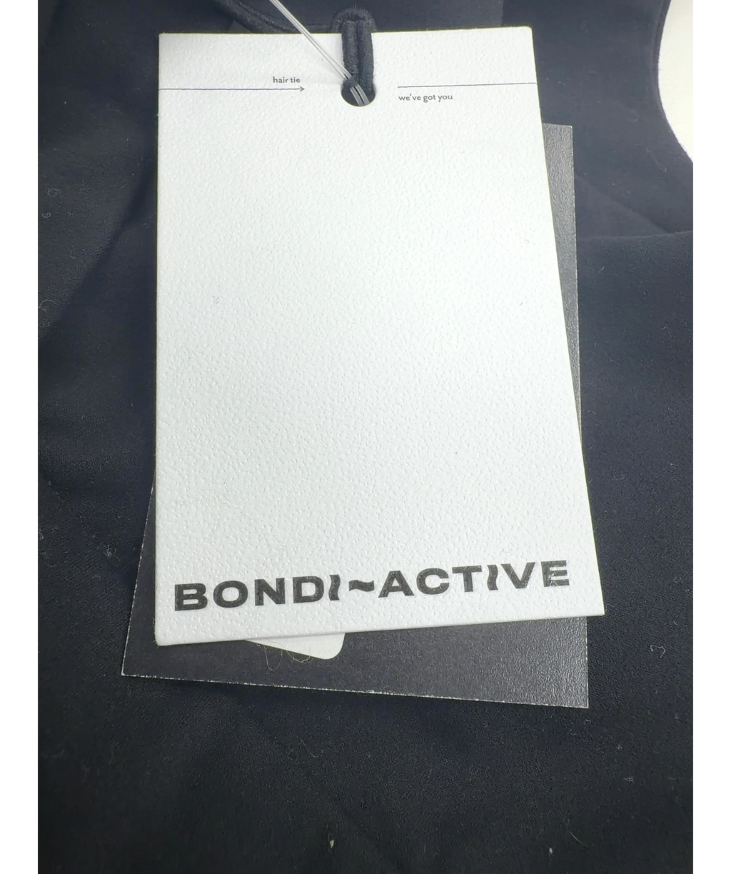 BONDI ACTIVE Black Forma V Racer Crop, size UK L — detail