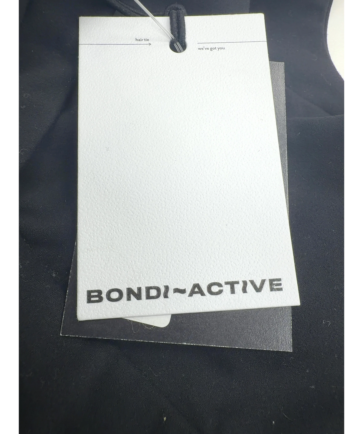BONDI ACTIVE Black Forma V Racer Crop, size UK L — detail