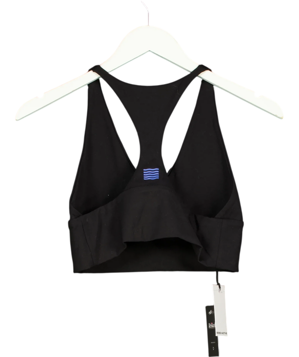 BONDI ACTIVE Black Forma V Racer Crop, size UK L — back