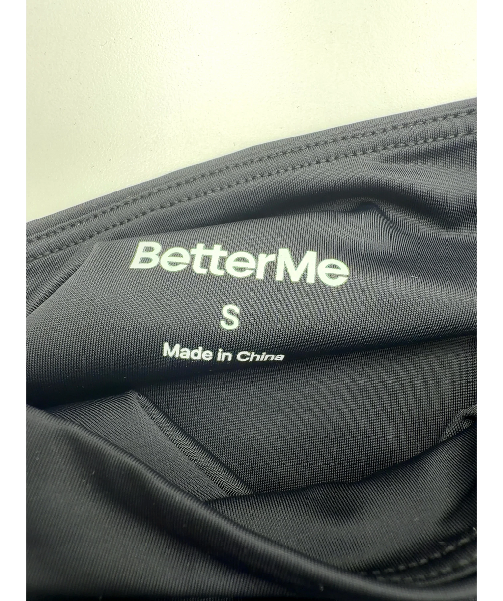 BetterMe Black Colour, size UK S — care label