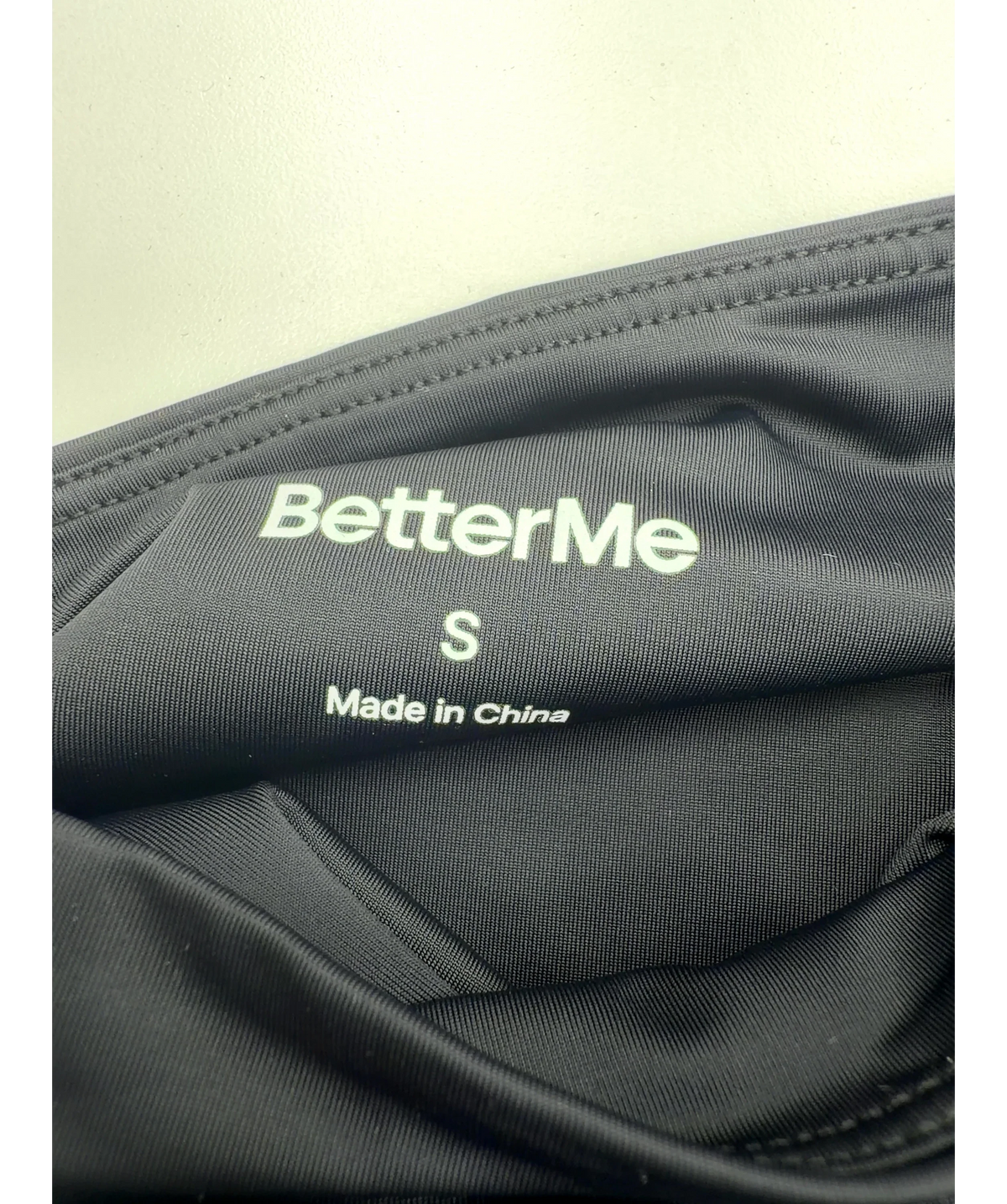 BetterMe Black Colour, size UK S — care label