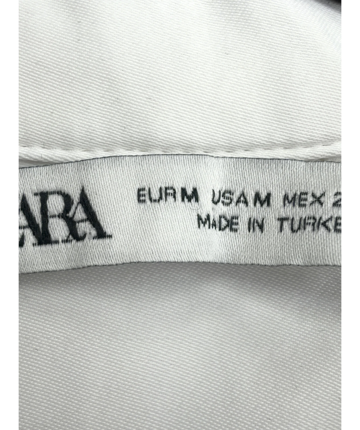 ZARA White Colour, size UK M — care label
