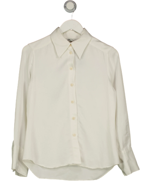 Zara White Pointed Collar Shirt UK M