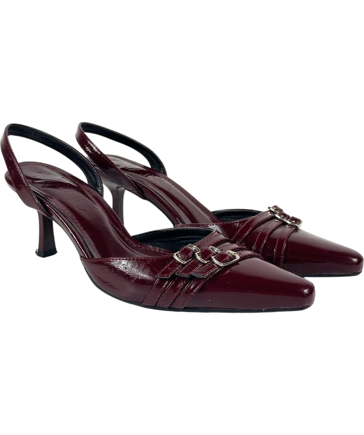 Manc burgundy Colour, size UK 5 EU 38 👠 — front