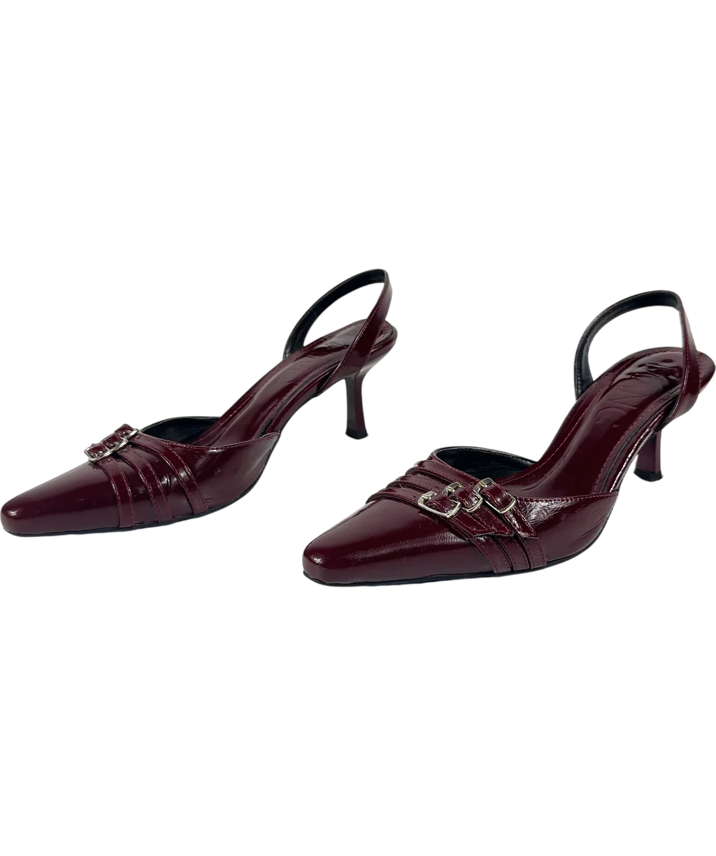 Manc burgundy Colour, size UK 5 EU 38 👠 — label