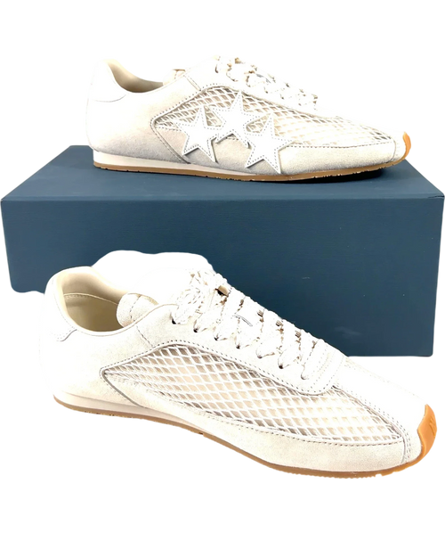 Amiri white Mesh Pacific Flat, size UK 6 EU 39 👠 — front