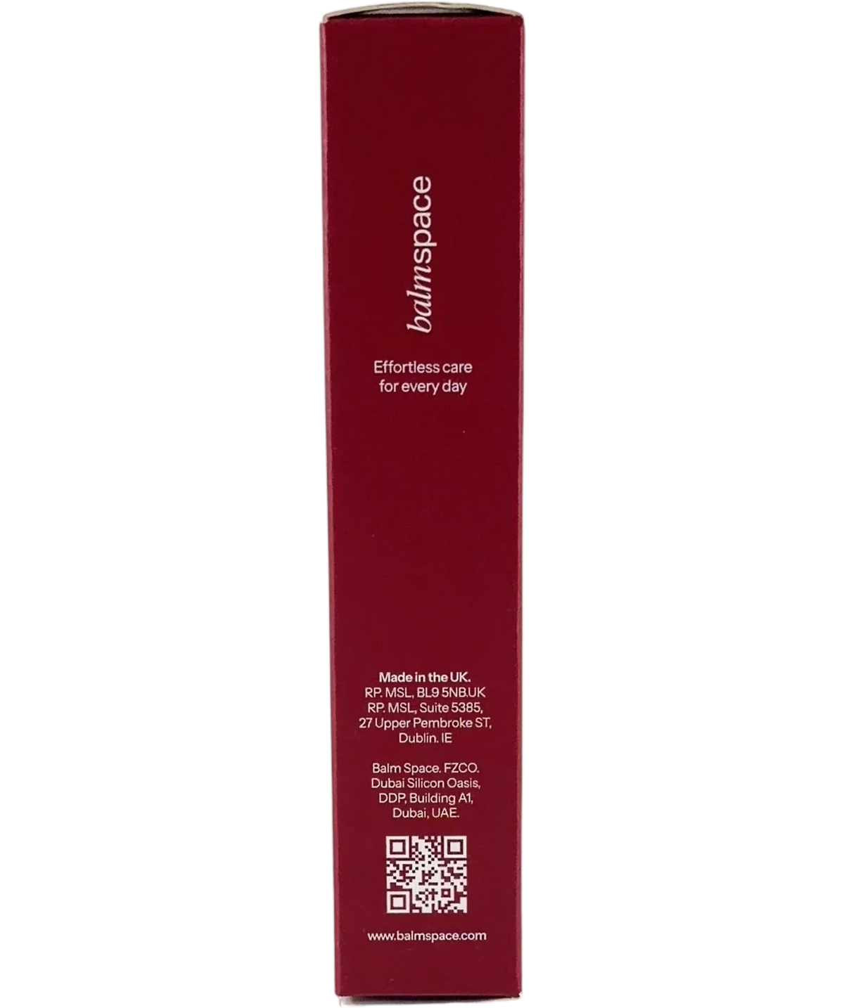 balmspace Cosmic Cherry SPF 50+ Cosmic Cherry High Protection Tinted Lip Balm, size 15ml — back