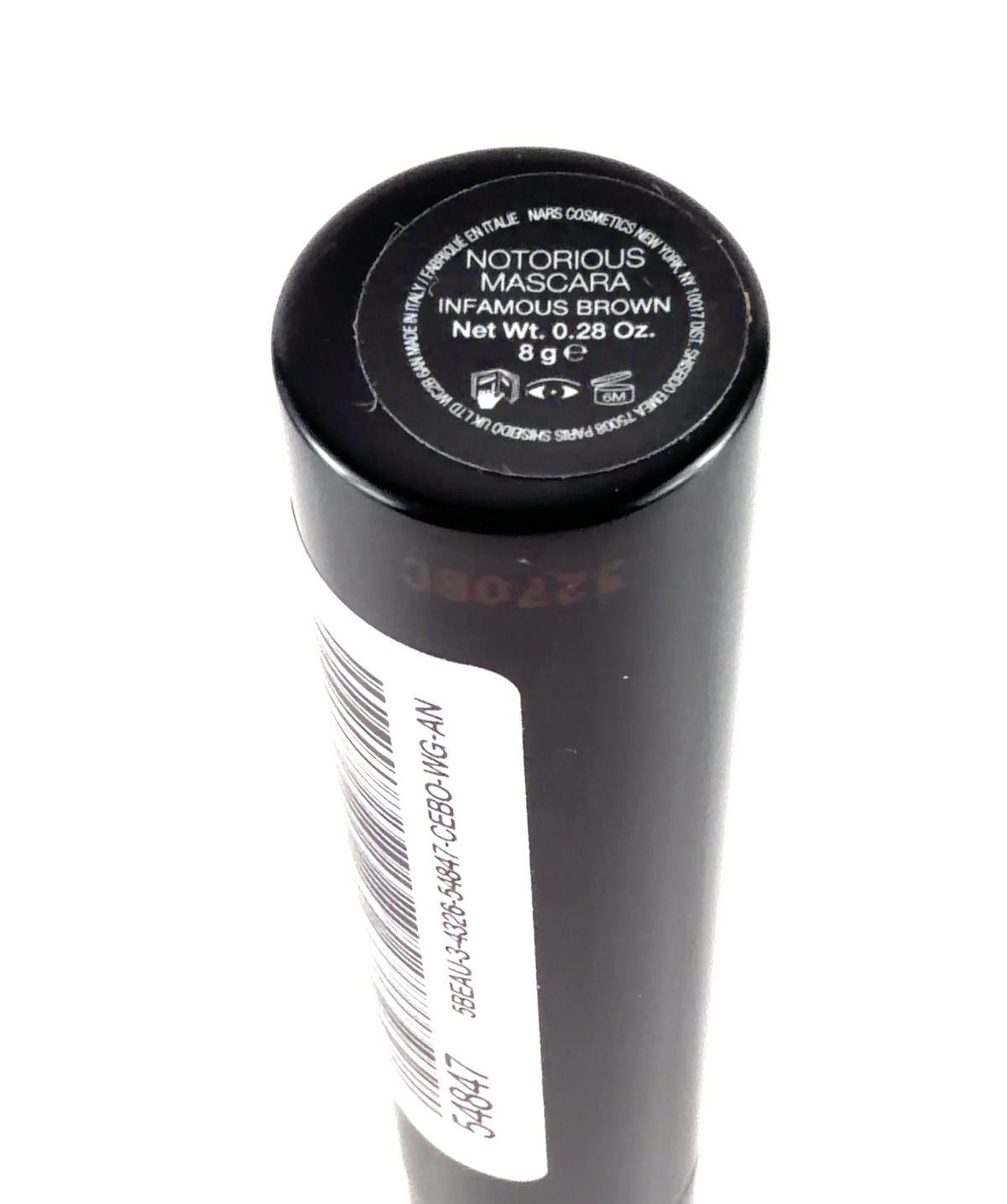 NARS Infamous Brown Notorious Mascara, size 8g — care label