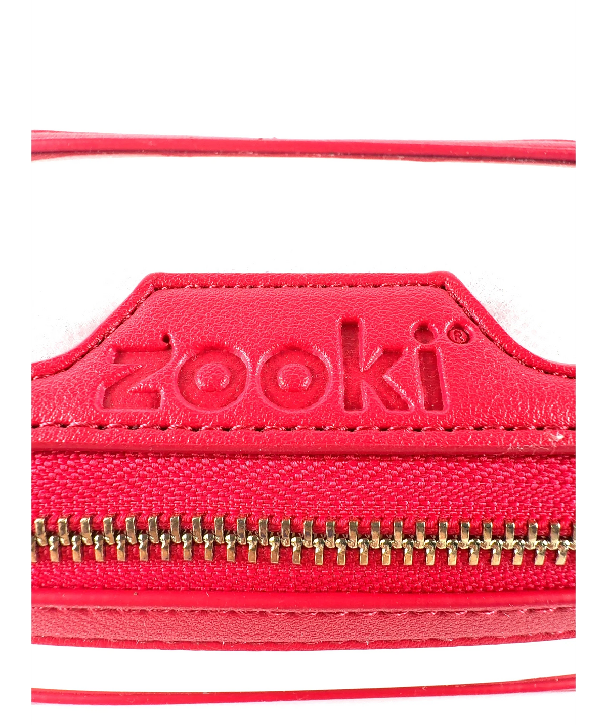 zooki red Small Travel Bag — label