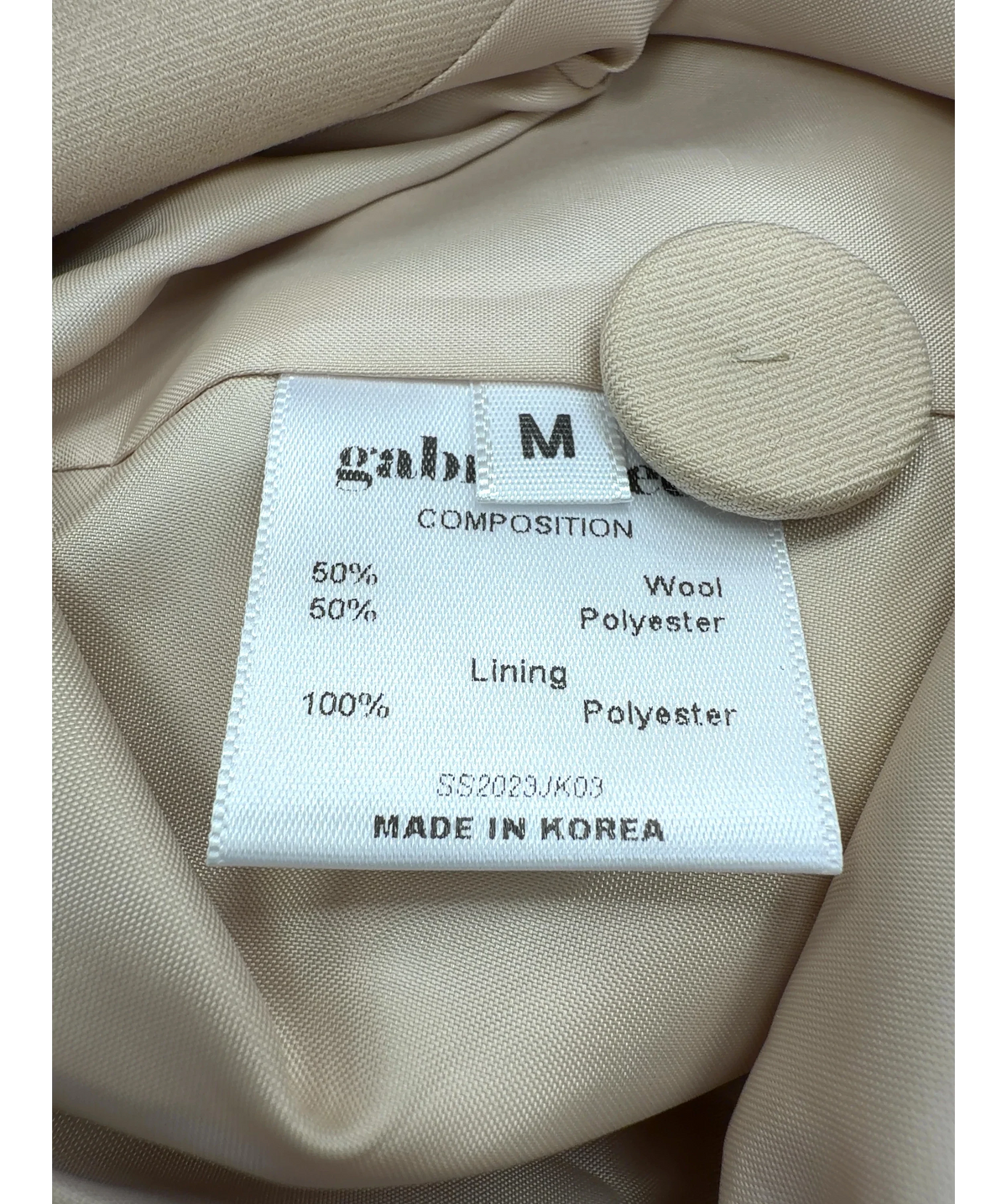 gabriel.lee beige Colour, size UK M — label