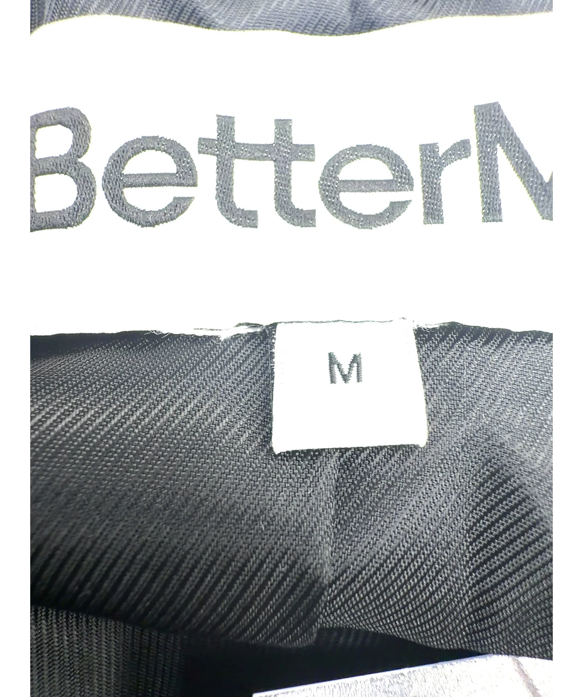 BetterMe Black Colour, size UK M — care label