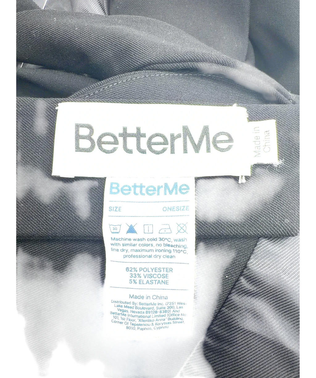 BetterMe Black Colour, size UK M — fabric detail