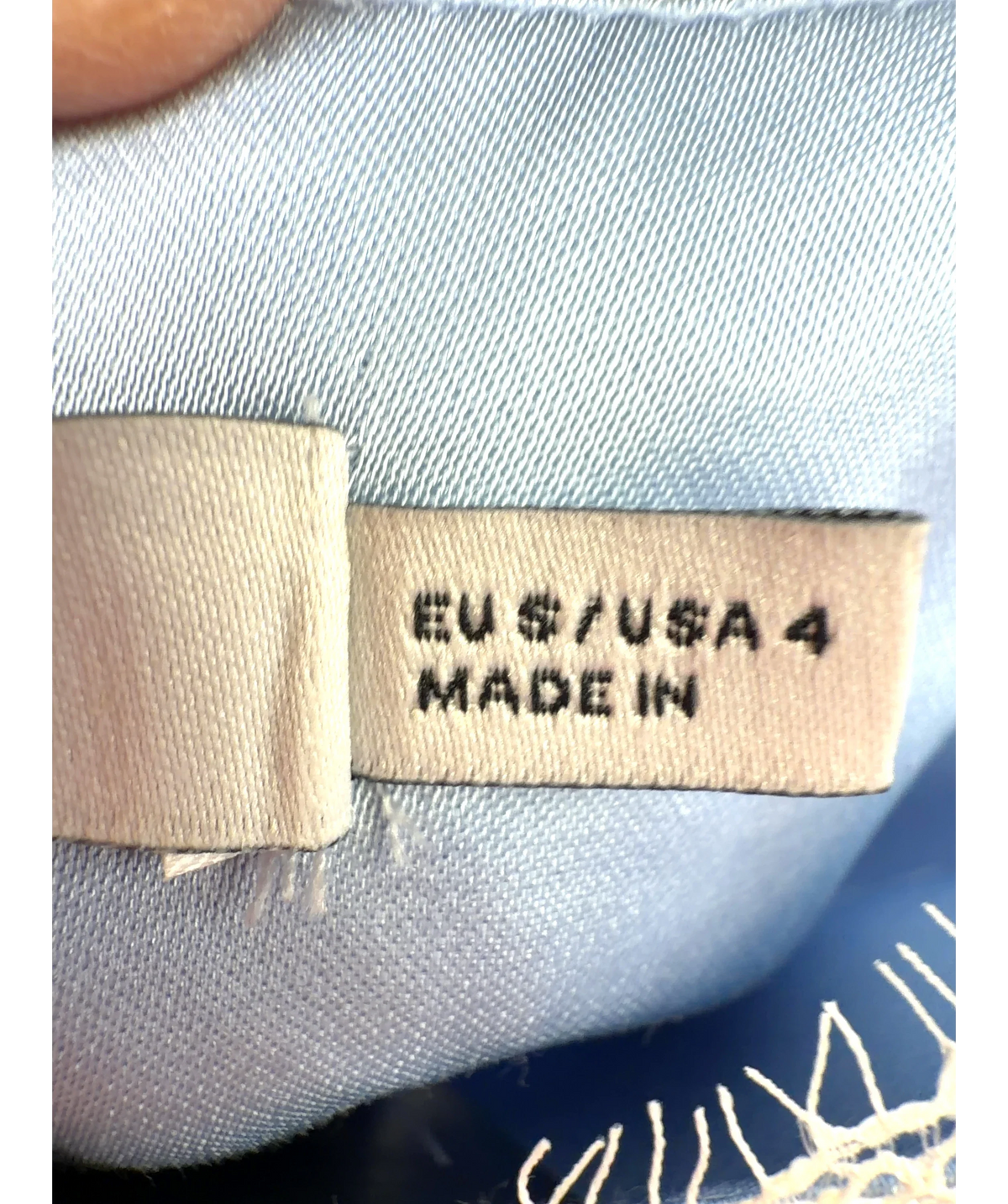 MNG Selection light blue Colour, size UK 8 — care label