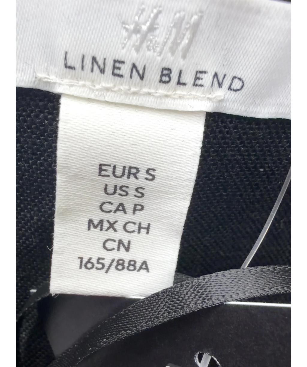 H&M Black Colour, size UK S — care label