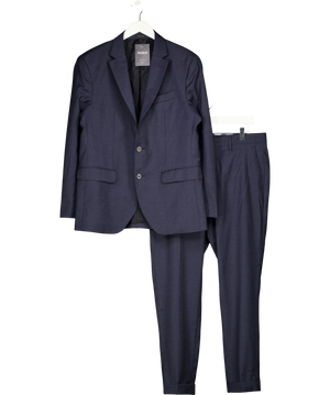 Massimo Dutti Navy Blue 2-piece Suit UK 40" Chest / W32