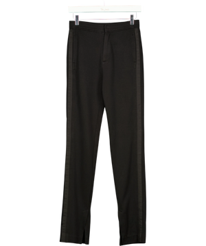 Rag & Bone Black Side Stripe Trousers UK XS
