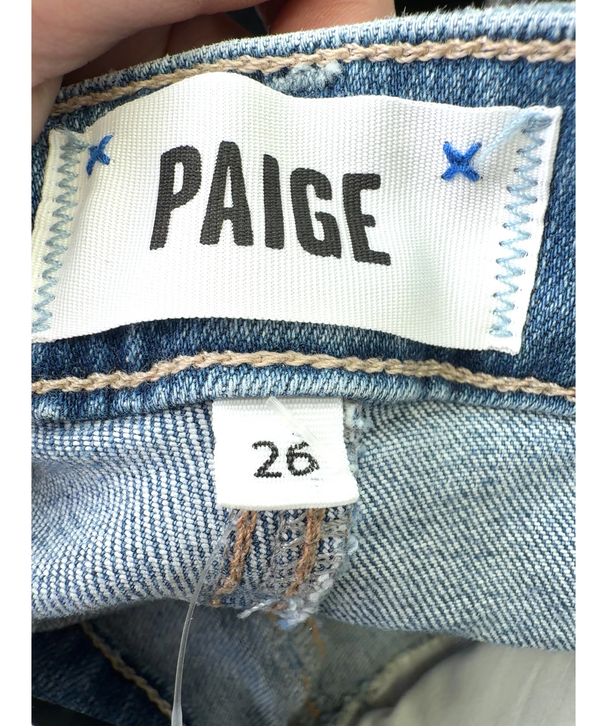 PAIGE Blue Colour, size W26 — care label