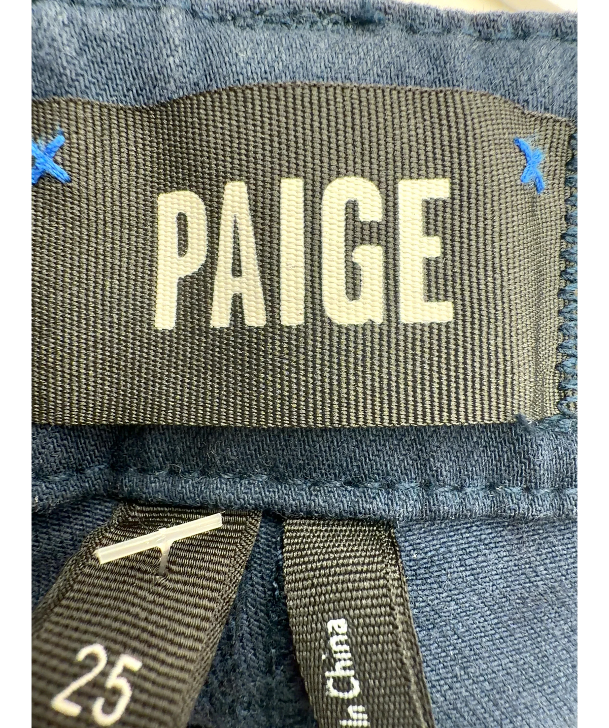 PAIGE Blue Colour, size W25 — detail