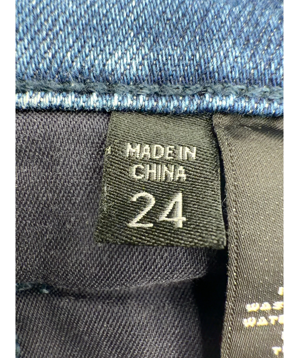J Brand Blue MARIA HIGH RISE, size W24 — care label