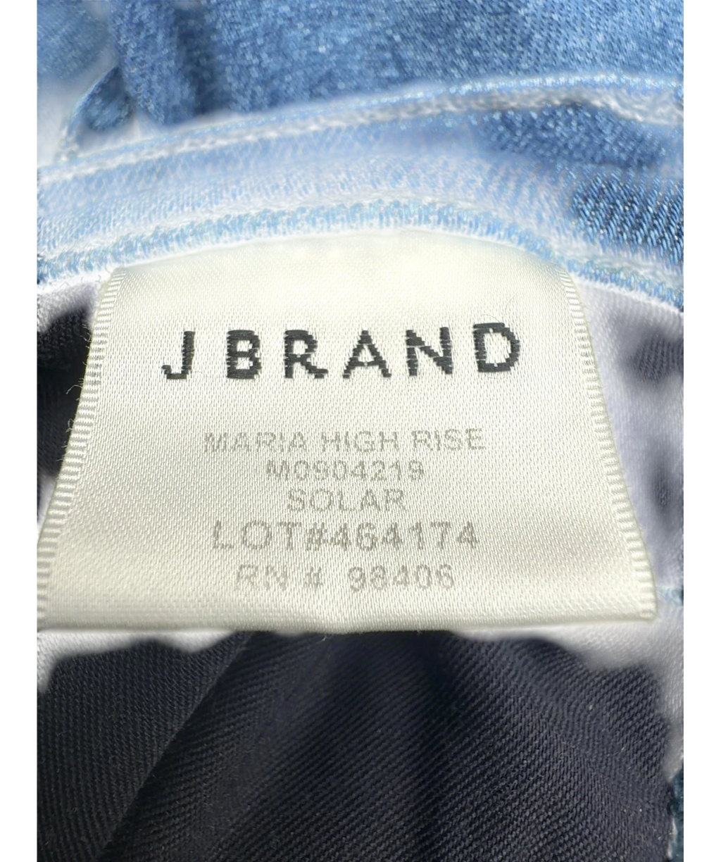J Brand Blue MARIA HIGH RISE, size W24 — fabric detail