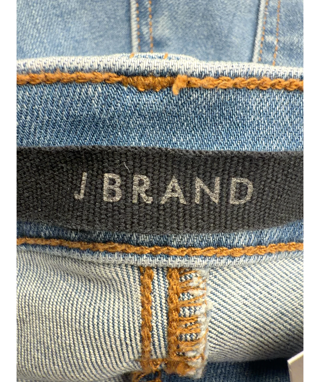 J Brand Blue Maria High-Rise Skinny Jeans, size W24 — detail