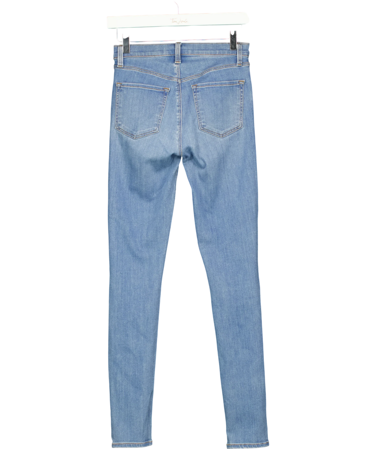 J Brand Blue Maria High-Rise Skinny Jeans, size W24 — back