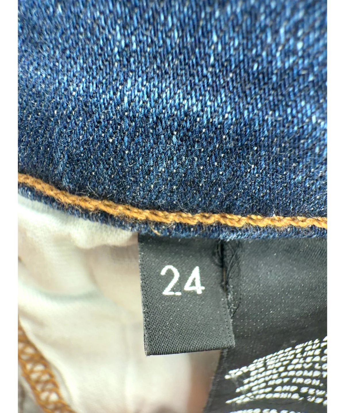 J Brand Blue Colour, size W24 — care label